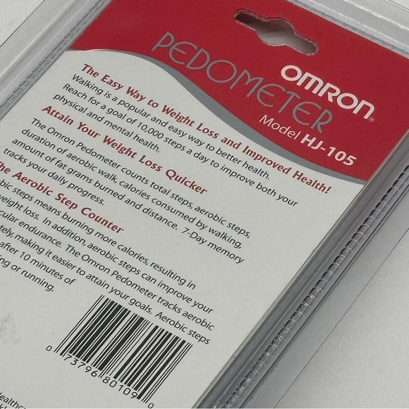 Omron Pedometer Model HJ-105 - Step Counter - BRAND NEW IN SEALED PACKAGE - Picture 3 of 4